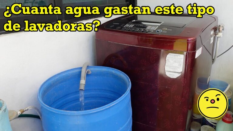 cuantos litros de agua utiliza una lavadora