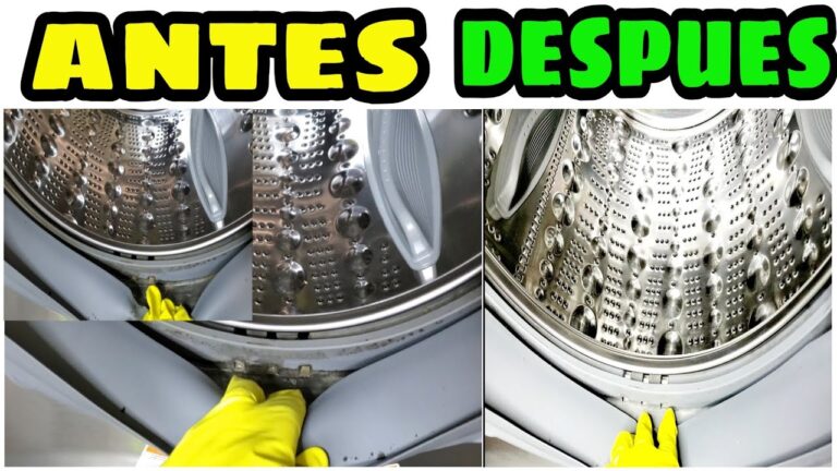 truco casero para limpiar la goma de la lavadora